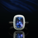 Aurorae – Tanzanite Halo Ring