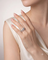 Donna – Natural Round Diamond Twisted-Shank Bridal Set