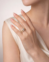 Donna – Natural Round Diamond Twisted-Shank Bridal Set