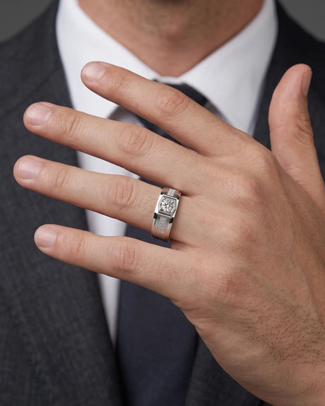 Six Paths Echelon Diamond Ring