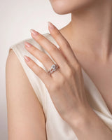 Donna – Natural Round Diamond Twisted-Shank Bridal Set