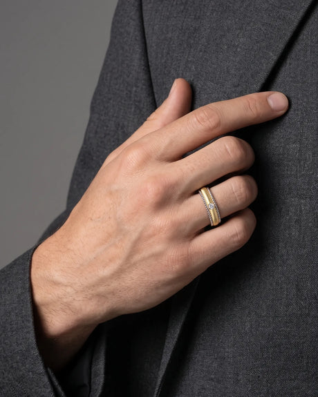 Imperium Layered Wedding Band