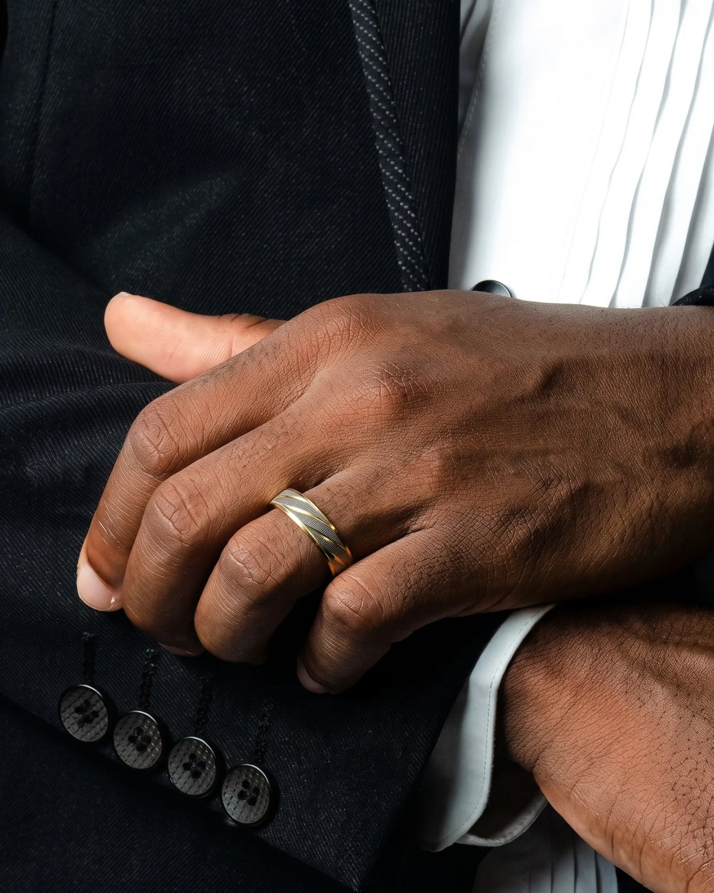 Aureus — The Golden Resolve Two Tone Men Band