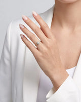 Rhoda – Fortune Compass Natural Round Diamond Floral Halo Engagement Ring