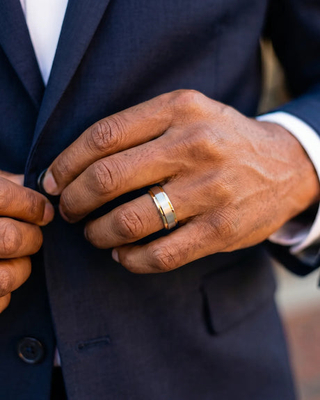 Orion Satin Duo Wedding Band