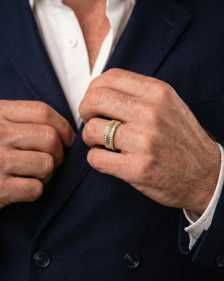 Aurelian Rope Diamond Wedding Band