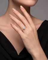Noemie – Natural Round Diamond Split-Shank Engagement Ring