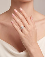 Claire – Natural Pear-Shaped Diamond Twisted-Shank Engagement Ring
