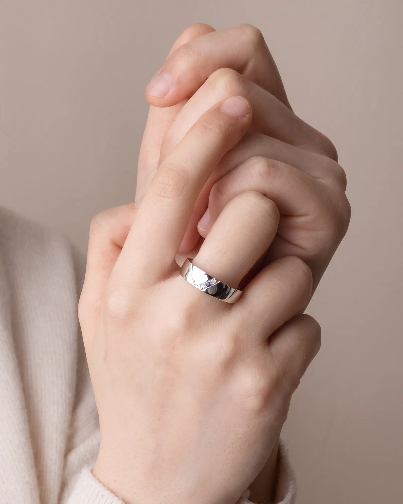 Azure Axis Diamond Ring