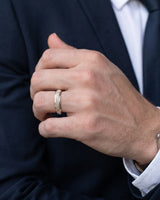 Aurelian Honeycomb Wedding Band