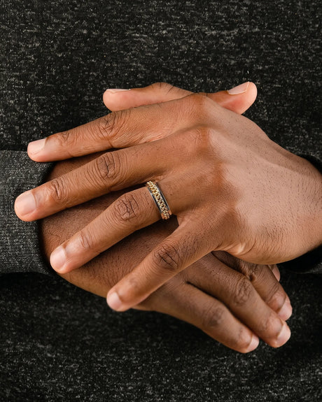 Vector Chain Wedding Band - 6mm