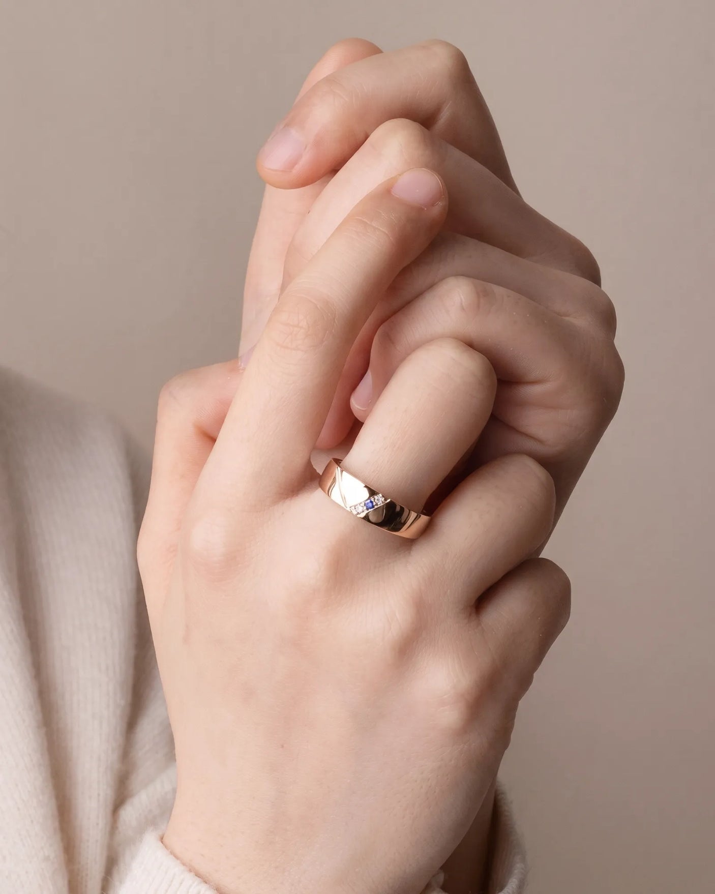 Azure Axis Diamond Ring