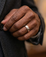 Axis Tri-Diamond Wedding Band