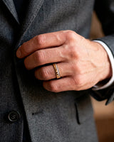 Axis Diamond Line Wedding Band