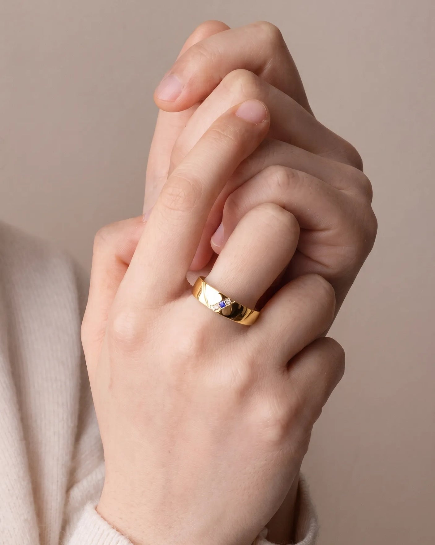 Azure Axis Diamond Ring