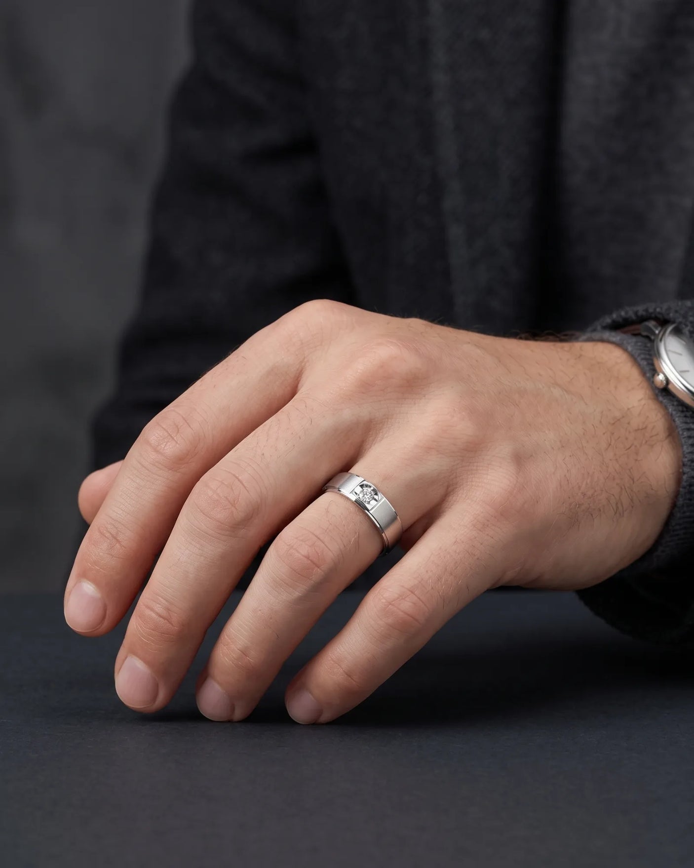 The Mandorla Diamond Ring