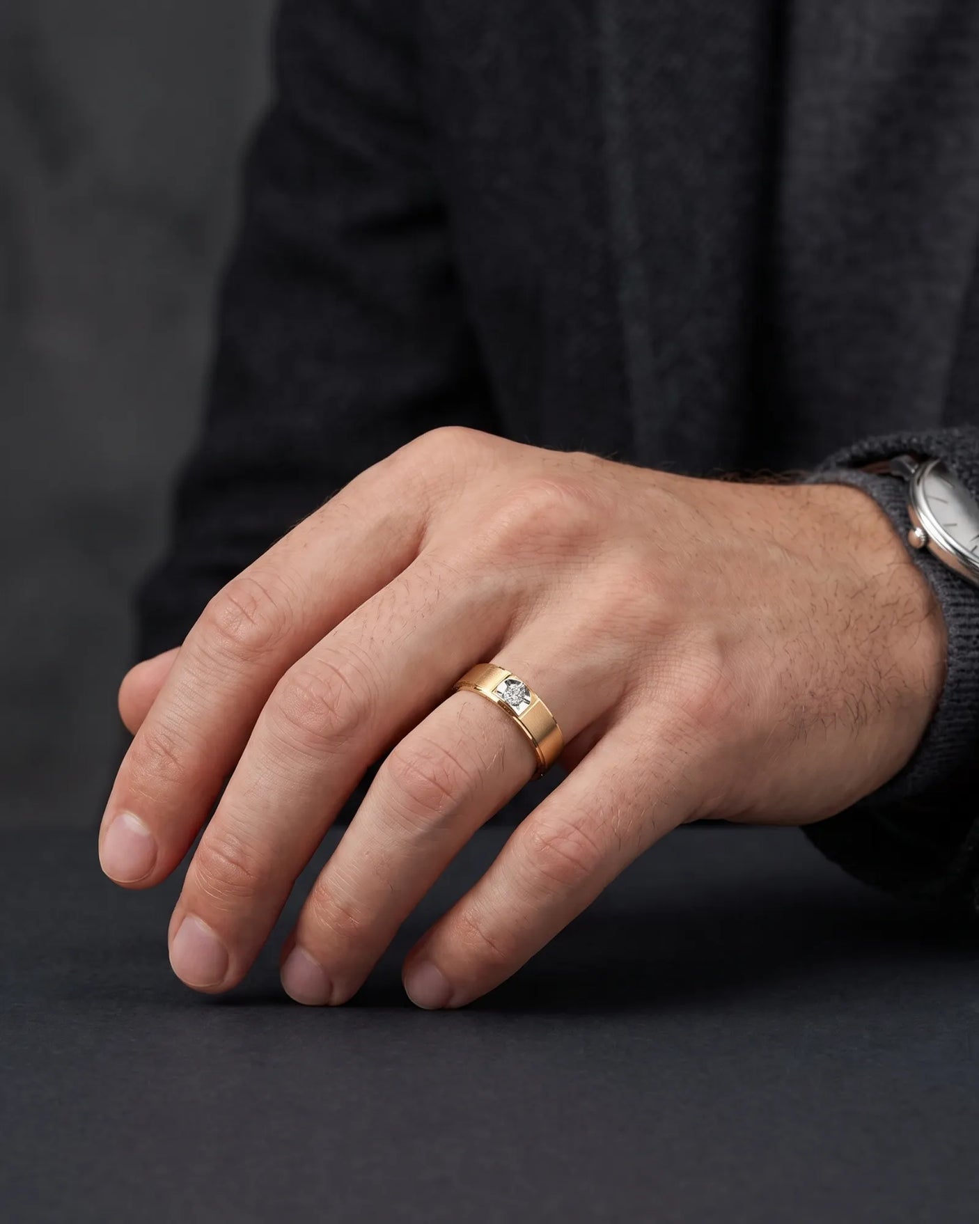 The Mandorla Diamond Ring