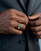 Aurelius Emerald Signet Ring