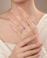 Dessina – Sublime Radiance Natural Round Diamond Tiara Split-Shank Ring