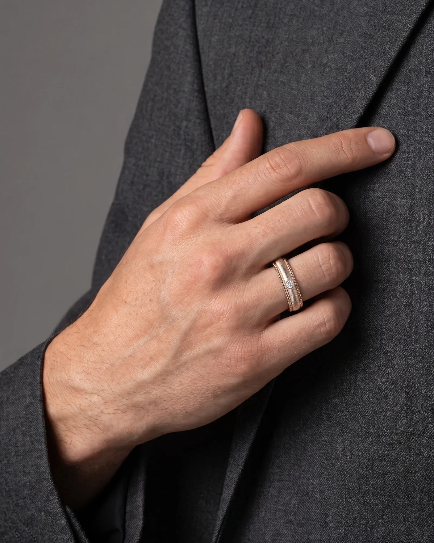 Imperium Layered Wedding Band