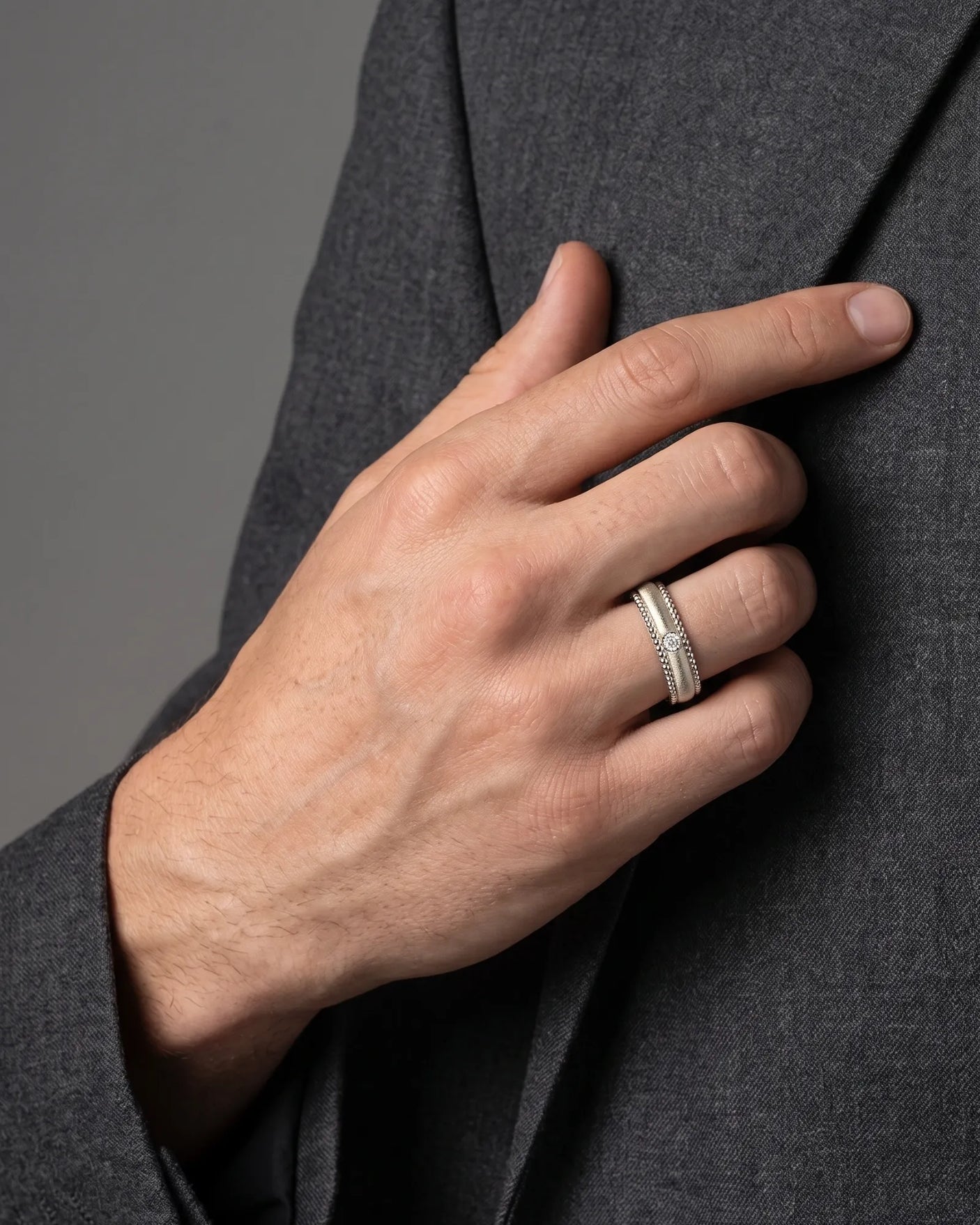 Imperium Layered Wedding Band