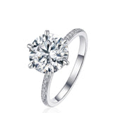 Maria • 3 ct Moissanite Ring in White Gold Six Prongs