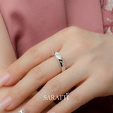 1-carat Marquise Cut Diamond Engagement Ring | Saratti