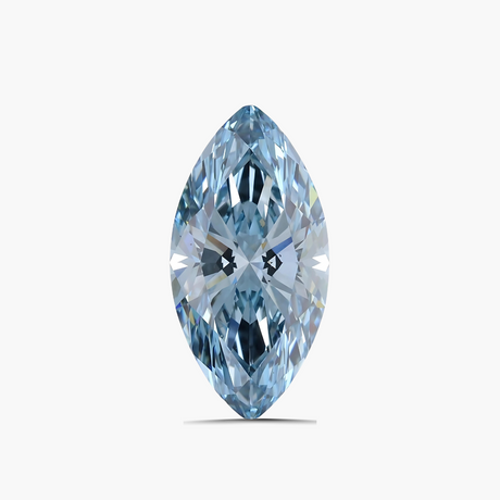 Marquise Cut Blue Lab Diamond Gem | Saratti