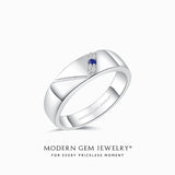 Comfort Fit Wedding Ring | Modern Gem Jewelry | Saratti