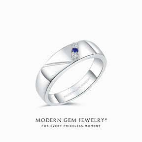 Comfort Fit Wedding Ring | Modern Gem Jewelry | Saratti