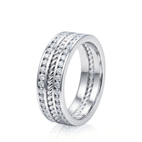 Regent Diamond Rope Wedding Band