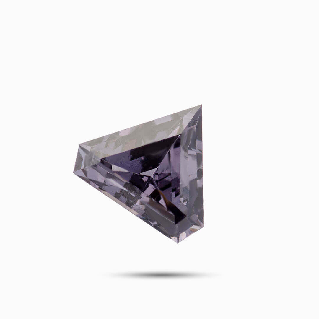 Triangular Purplish Gray Spinel Gemstone | Modern Gem Jewelry | Saratti