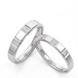The Midnight Cityscape Diamond Wedding Bands
