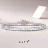 Moissanite Tennis Bracelet in 925 Sterling Silver | Saratti Jewelry