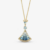 Genuine Sapphire and Diamond Necklace - Saratti Jewelry