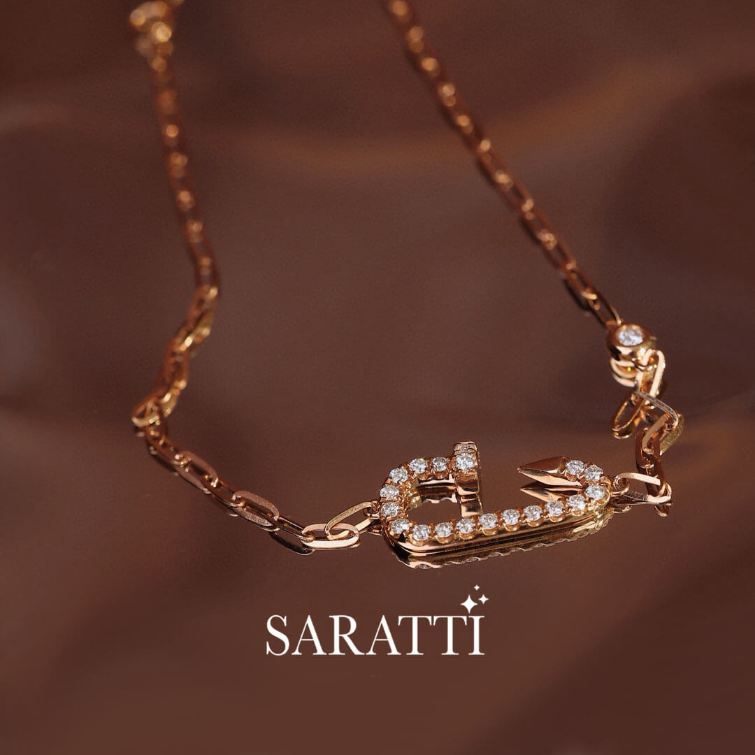 Clou Courbé Diamond Bracelet for Women | Saratti 