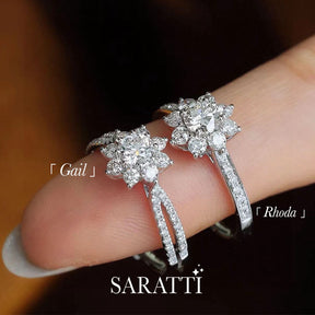 Rhoda and Gail |  Fortune Compass II Natural Diamond Engagement Ring | Saratti Diamond 