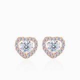 Small Diamond Halo Stud Earring| Saratti  