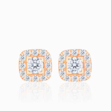 Pave Set Natural Tiny Diamond Stud Earrings  | Saratti | Custom High and Fine Jewelry