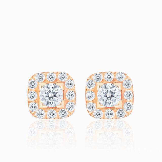 Pave Set Natural Tiny Diamond Stud Earrings  | Saratti | Custom High and Fine Jewelry