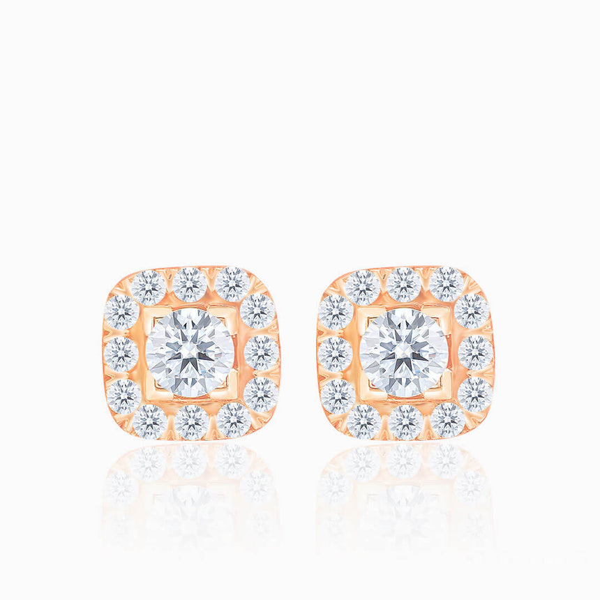 Pave Set Natural Tiny Diamond Stud Earrings  | Saratti | Custom High and Fine Jewelry