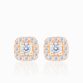 Pave Set Natural Tiny Diamond Stud Earrings  | Saratti | Custom High and Fine Jewelry