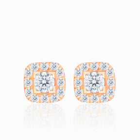 Pave Set Natural Tiny Diamond Stud Earrings  | Saratti | Custom High and Fine Jewelry