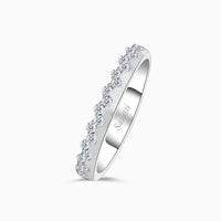 Princess Tiara Diamond Eternity Wedding Band