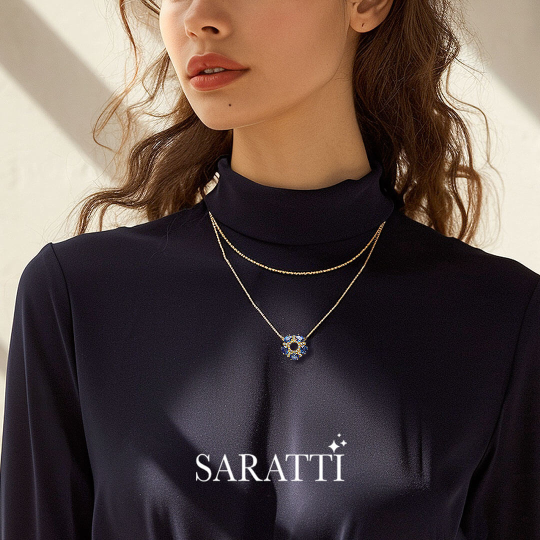 Etoile Zafiro Natural Sapphire Necklace