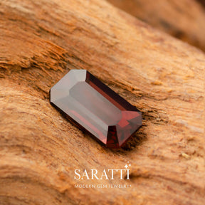 Red Emerald Cut Spinel | Saratti