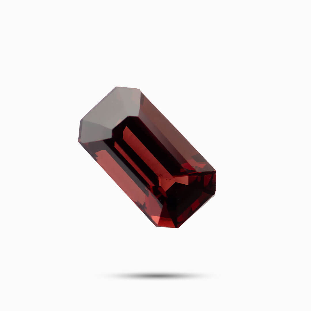 Garnet Emerald Cushion 12x10mm Approximately 5.25 Carat Single Piece, January Birthstone, high quality Red Color Cinnamon Stone, For Jewelry (41341)