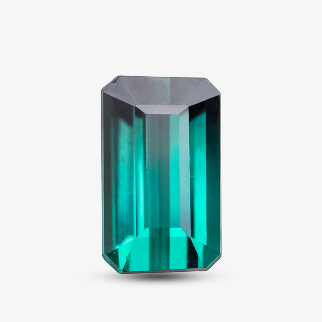 Bi-color Blue Green Natural tourmaline Gemstone | Saratti