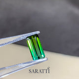 Natural 1.83ct tourmaline showing green teal blue gradient | SARATTI