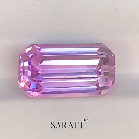 Natural 16.96 carat elongated kunzite step cut | SARATTI